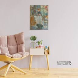 "Artery8 In the Dining Room Oil Painting Morisot Canvas Wall Art - Size: W18"" x H24""" - thumbnail 3