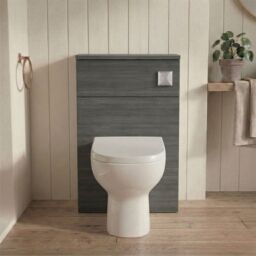 Balterley Contemporary Compact WC Toilet Unit 500mm - Anthracite in Grey - thumbnail 7