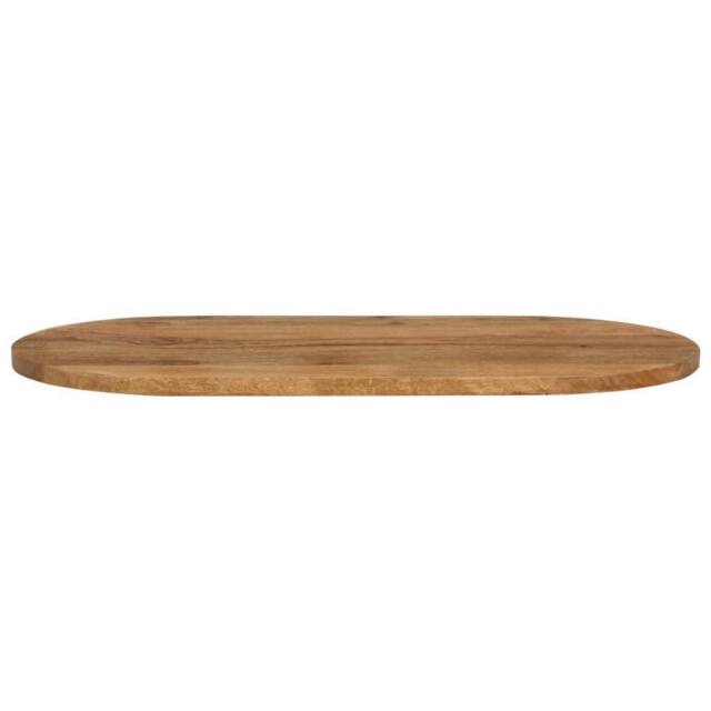 Berkfield Home Table Top 120x50x2.5 cm Oval Solid Wood Mango in Brown - image 1