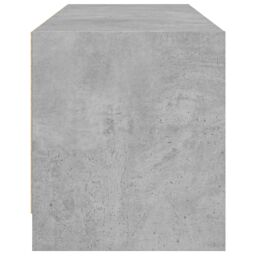 Berkfield Home TV Cabinet with Glass Doors Concrete Grey 102x37x42 cm - Size: 102 x 37 x 42 cm - thumbnail 7
