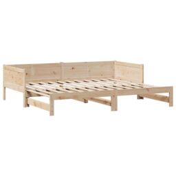 Berkfield Home Daybed with Trundle & Drawers without Mattress 80x200 cm in Brown - thumbnail 5