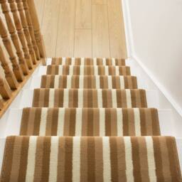 runrug Stair Runner Carpet for Staircases - Soft & Comfy, 9mm - 'Broad' in Beige - Size: 70 cm x 720 cm - thumbnail 3