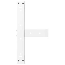 Berkfield Home Coffee Table Legs T-Shaped¬†2 pcs White 50x25x(30-31) cm Steel - thumbnail 7
