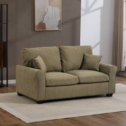 Artemis Home Lewiston Fabric Pull Out Sofabed in Pale Green - Size: 3 Seater - thumbnail 2