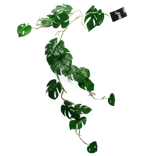 Leaf 100cm Artificial Hanging Trailing Monstera Plant in Green - image 1