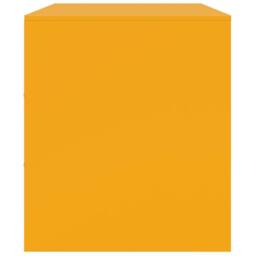 Berkfield Home TV Cabinets 2 pcs Mustard Yellow 67x39x44 cm Steel - Size: 67 x 39 x 44 cm - thumbnail 8