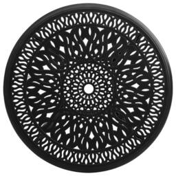 Berkfield Home Garden Table Black 90x90x74 cm Cast Aluminium - Size: 90 x 90 x 74 cm