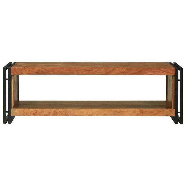 Berkfield Home Beautiful Coffee Table 120x50x38 cm Solid Wood Acacia in Brown - Size: 120 x 50 x 38 cm - image 1
