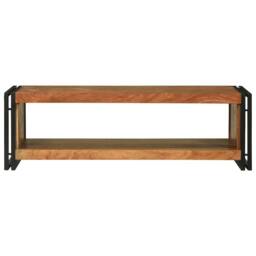 Berkfield Home Beautiful Coffee Table 120x50x38 cm Solid Wood Acacia in Brown - Size: 120 x 50 x 38 cm - thumbnail 1