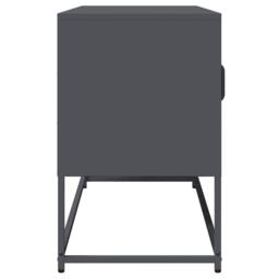Berkfield Home TV Cabinet Anthracite 100.5x39x60.5 cm Cold-rolled Steel in Dark Grey - thumbnail 6