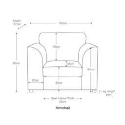 Furnishings For Less UK Crystal Crushed Velvet Single Seater Armchair Curved Arm in Silver - thumbnail 3
