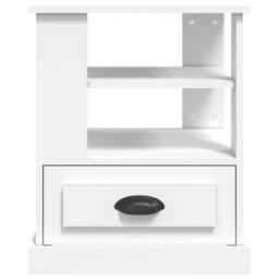 Berkfield Home Side Table White 50x50x60 cm Engineered Wood - Size: 50 x 50 x 60 cm - thumbnail 6