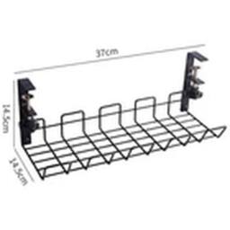 Havendro Under Desk Cable Management Tray Cord Holder Storage Office Home in Black - thumbnail 2
