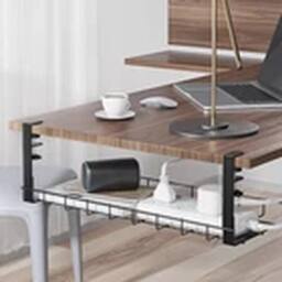 Havendro Under Desk Cable Management Tray Cord Holder Storage Office Home in Black - thumbnail 5