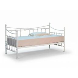 Comfy Living Ltd White Ornate Metal Day Bed - Size: Single - thumbnail 2