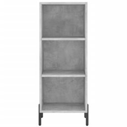 Berkfield Home Highboard Concrete Grey 34.5x34x180 cm Engineered Wood - thumbnail 6