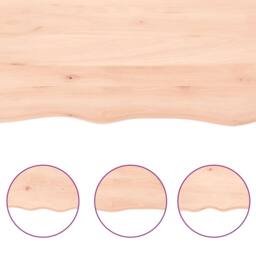 Berkfield Home Wall Shelf 60x60x(2-4) cm Untreated Solid Wood Oak in Light Tan - thumbnail 5