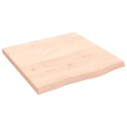 Berkfield Home Wall Shelf 60x60x(2-4) cm Untreated Solid Wood Oak in Light Tan - thumbnail 2