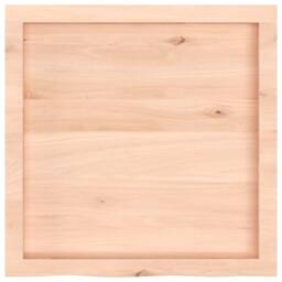 Berkfield Home Wall Shelf 60x60x(2-4) cm Untreated Solid Wood Oak in Light Tan - thumbnail 4