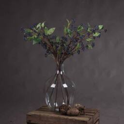 Lemon Pavilion Furniture and Decor Viburnum Berry Artificial Plant - Plastic - L11 x W11 x H80 cm - Blue - thumbnail 1