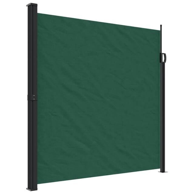 Berkfield Home Retractable Side Awning Dark Green 200x600 cm - image 1