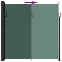 Berkfield Home Retractable Side Awning Dark Green 200x600 cm - thumbnail 5