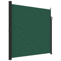 Berkfield Home Retractable Side Awning Dark Green 200x600 cm - thumbnail 1