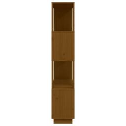 Berkfield Home Beautiful Book Cabinet/Room Divider Honey Brown 80x25x132 cm Soli - Size: 80 x 25 x 132 cm - thumbnail 6