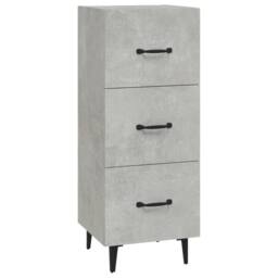 Berkfield Home Sideboard Concrete Grey 34.5x34x90 cm Engineered Wood - thumbnail 1