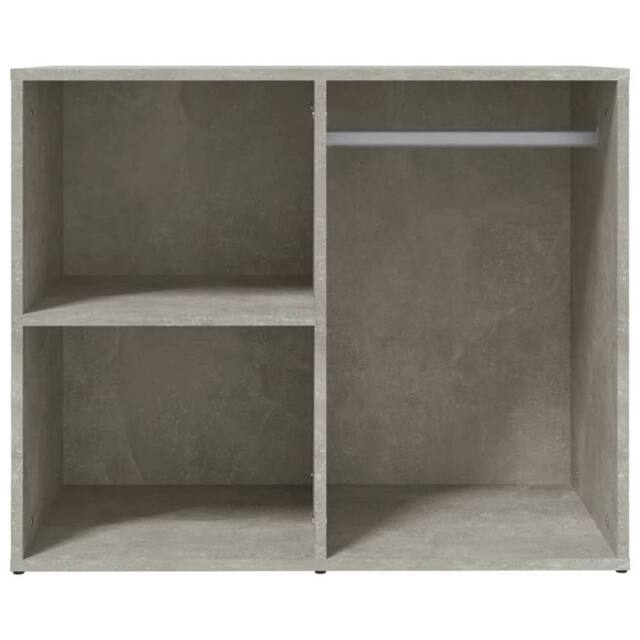 Berkfield Home Elegant Dressing Cabinet Concrete Grey 80x40x65 cm Engineered Wood - Size: 80 x 40 x 65 cm - image 1