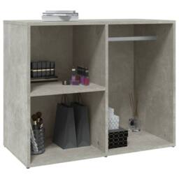 Berkfield Home Elegant Dressing Cabinet Concrete Grey 80x40x65 cm Engineered Wood - Size: 80 x 40 x 65 cm - thumbnail 5