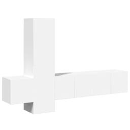Berkfield Home 5 Piece TV Cabinet Set White Engineered Wood - thumbnail 1