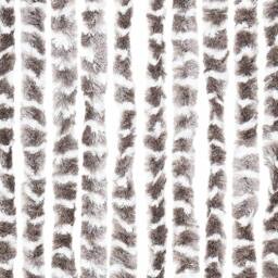 Berkfield Home Insect Curtain Taupe & White 100x220 cm Chenille - thumbnail 6