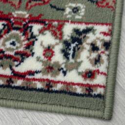runrug Hallway Carpet Runner Rug - Soft & Comfy, 9mm - 'Traditional' in Green - Size: 70 cm x 210 cm - thumbnail 2