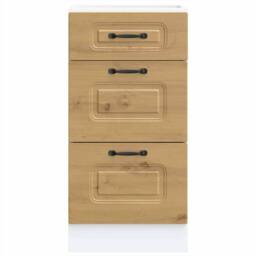Berkfield Home Kitchen Base Cabinet Kalmar Artisan Oak Engineered Wood - thumbnail 5
