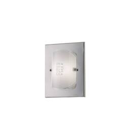 Netlighting Starlis Flush Wall Lamp Switched 1 Light Polished Chrome Glass Crystal in Grey