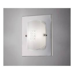 Netlighting Starlis Flush Wall Lamp Switched 1 Light Polished Chrome Glass Crystal in Grey - thumbnail 2