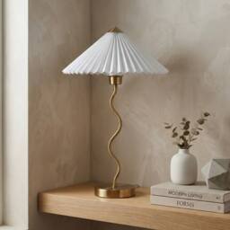 Garden Greatness Relica Satin Pointed Table Lamp in Cool White - thumbnail 2