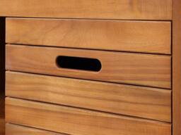 Vente-unique Acacia Wood Bathroom Unit With Double Basin - 130 Cm - PULUKAN in Walnut - thumbnail 9