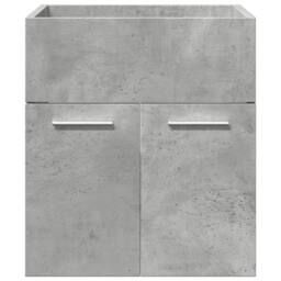 Berkfield Home Practical 4 Piece Bathroom Furniture Set Concrete Grey Engineered Wood - thumbnail 9