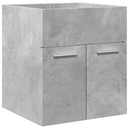 Berkfield Home Practical 4 Piece Bathroom Furniture Set Concrete Grey Engineered Wood - thumbnail 8