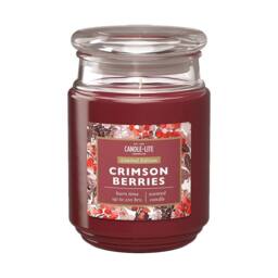 Candle-Lite Crimson Berries Scented Candle Jar 18oz in Red