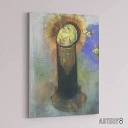 "Artery8 Head of John the Baptist on Pillar Redon Vintage Canvas Wall Art - Size: W18"" x H24""" - thumbnail 2