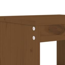 Berkfield Home 9 Piece Garden Bar Set Honey Brown Solid Wood Pine - thumbnail 5