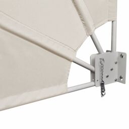 Berkfield Home Collapsible Balcony Side Awning Cream 210x210 cm - thumbnail 4