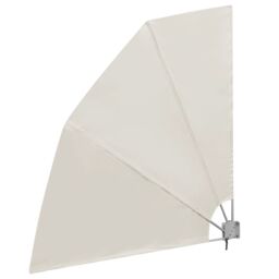 Berkfield Home Collapsible Balcony Side Awning Cream 210x210 cm - thumbnail 2