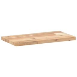 Berkfield Home Floating Shelves 3 pcs 60x20x2 cm Untreated Solid Wood Acacia in Brown - Size: 60 x 20 x 2 cm - thumbnail 6