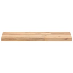 Berkfield Home Floating Shelves 3 pcs 60x20x2 cm Untreated Solid Wood Acacia in Brown - Size: 60 x 20 x 2 cm - thumbnail 4