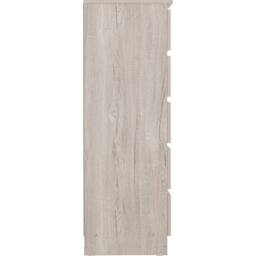 FORGEVIO 5 Drawer Narrow Chest Urban Snow Grey Beige Oak Modern Large Storage - thumbnail 5