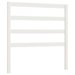 Berkfield Home Beautiful Bed Headboard White 95x4x100 cm Solid Wood Pine - Size: 95 x 4 x 100 cm - thumbnail 3